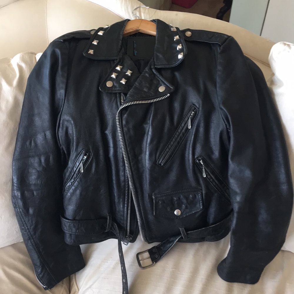 Men’s Leather Biker Jacket